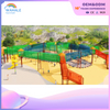 Park Outdoor Wooden Pirate Ship Model Climbing Through The Playground Equipment Dealer