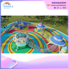 Color Park Outdoor Cartoon Flying Saucer Shape Custom Children's Playground Equipment