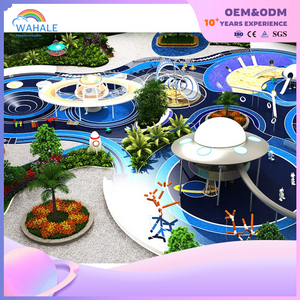 Scenic Spot Outdoor Silver Flying Saucer Shape Space Theme Customized Sports Playground Equipment Supplier