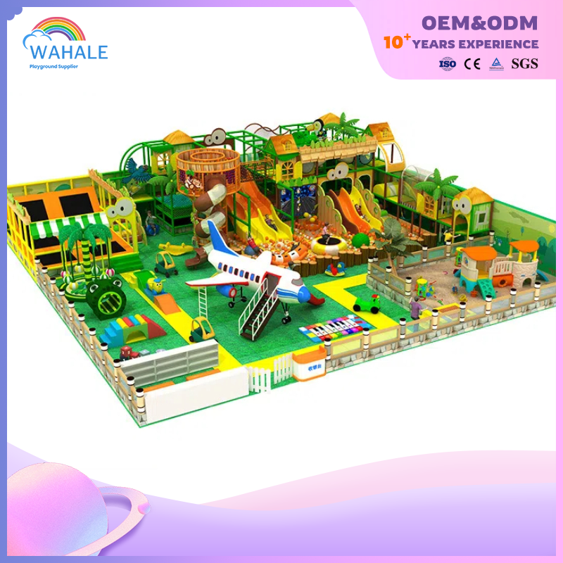 Kindergarten Indoor Forest Theme Custom Soft Installation Crossing Playground Equipment Dealer