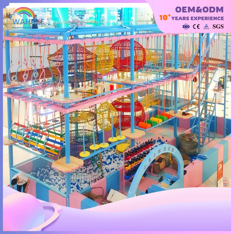 Color Steel Flexible Custom Outdoor Children's Sports Crossing Playground Equipment Suppliers