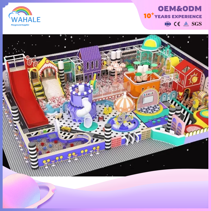 Shopping Mall Indoor Cartoon Robot Modeling Custom Children Soft Installation Playground Equipment Wholesale