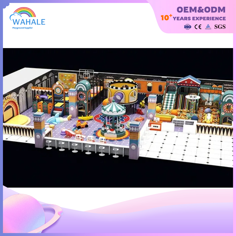 Shopping Mall Indoor Cartoon Animation Theme Customized Children's Soft Decoration Playground Facilities