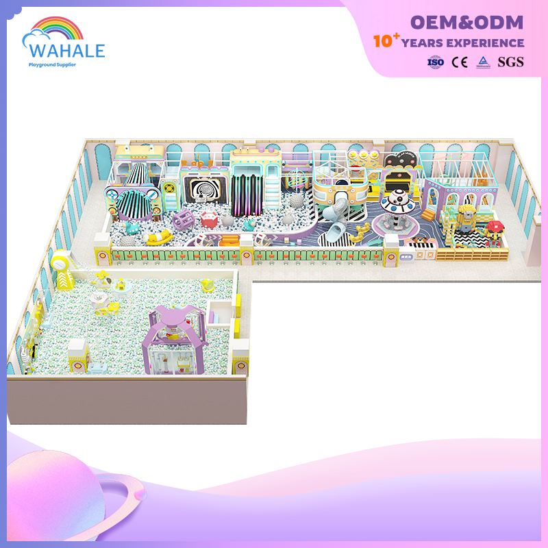 Kindergarten Indoor Fantasy Candy Theme Customized Children Soft Decoration Playground Equipment Dealer