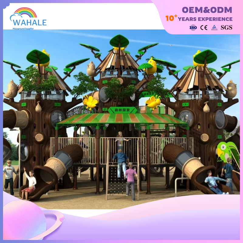 Park Outdoor Forest Theme Customized Children's Obstacle Avoidance Playground Equipment Supplier