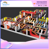 Mall Indoor Hot Blood Trampoline Parkour Children's Park Sticky Music Trampoline Parkour Playground