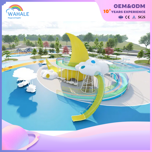 Outdoor Blue Robot Theme Customized Children's Climbing Playground Equipment Supplier