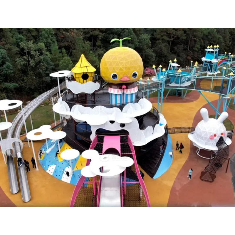 Rope climbing slope