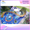 A 400-square-meter Outdoor Rocket-shaped Customized Children's Playground Equipment for The Scenic Area