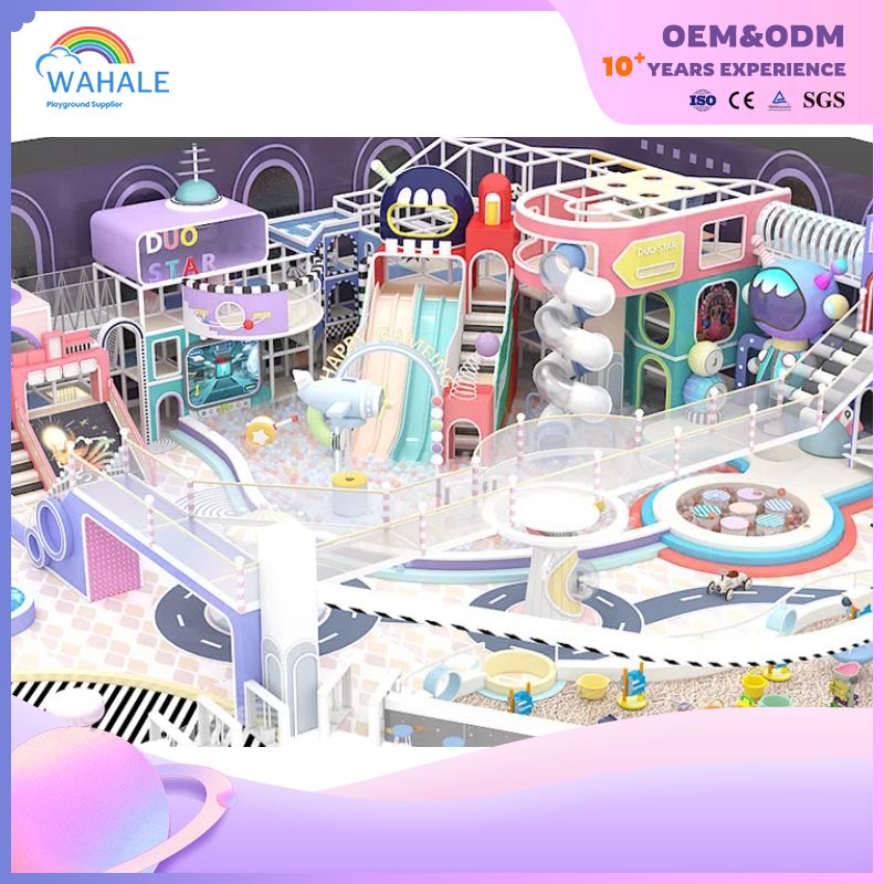 200-square-meter Indoor Purple Monster-shaped Customized Children's Soft Furnishings And Playground Equipment