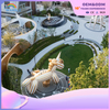 Park Outdoor Yellow Unicorn Shape Custom Children's Playground Equipment Wholesale