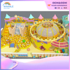 Customized Soft Furnishings for Children's Playgrounds with A Yellow House Theme in Commercial Interiors