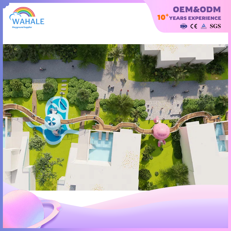 100 Square Meters Resort Outdoor Octopus Shape Customized Children's Outdoor Physical Training Playground Equipment