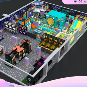 WAHALE Israel Project: 180㎡ Tech-Themed Indoor Playground with Spiral Tube Slide