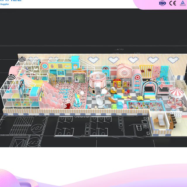 Immersive Candy Land Play Village with 3-Story Slide - Turnkey Amusement Solution Supplier