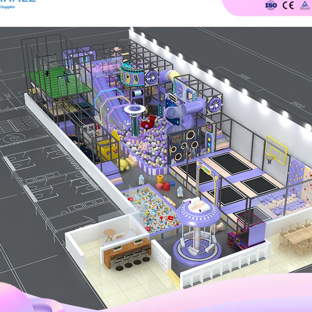 Immersive Candy Land Play Village with 3-Story Slide - Turnkey Amusement Solution Supplier