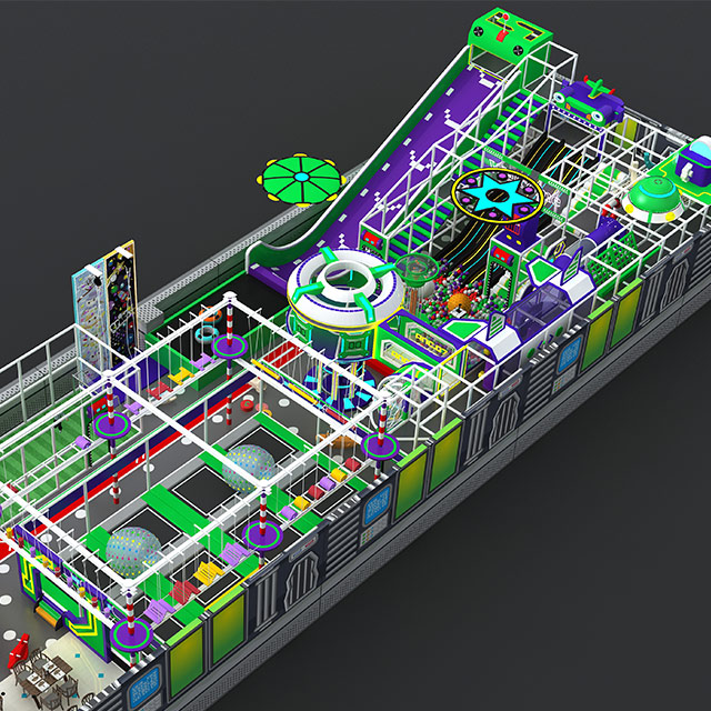 Epic Color-Blast Adventure Playground - Commercial Indoor Playground Manufacturer