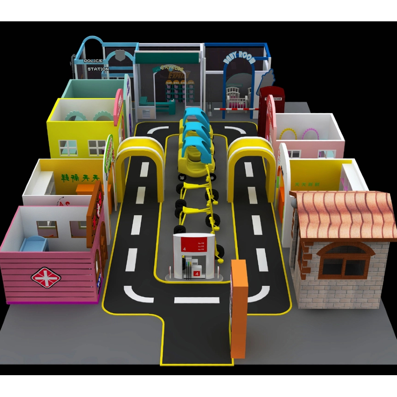 PVE rubber rubber racing track