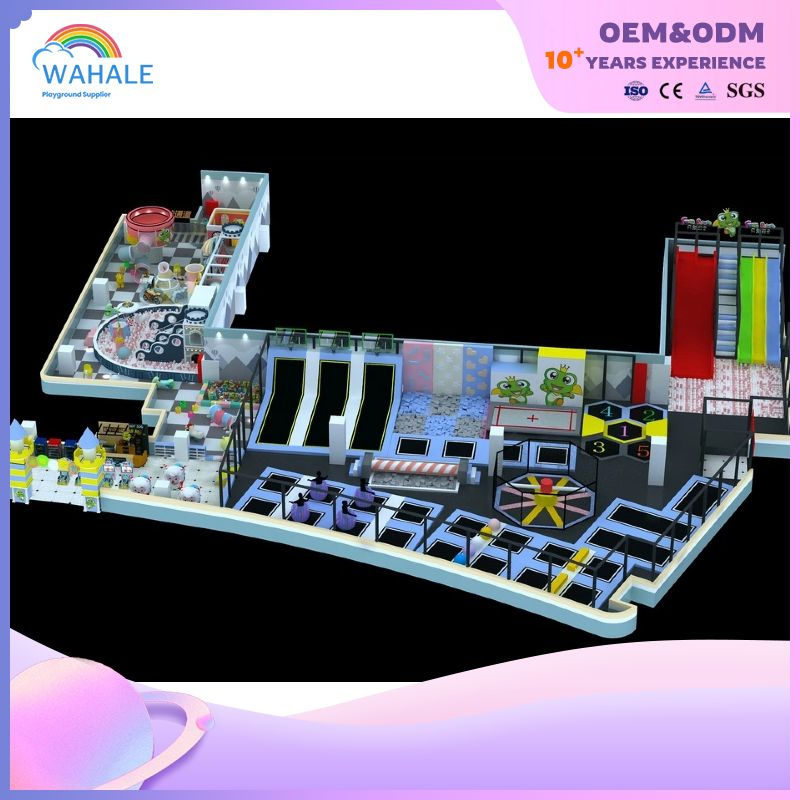 Cartoon Indoor Children's Trampoline Park Customized Commercial Children's Indoor Playground Equipment Wholesale
