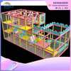 Pink Indoor Castle Maze Amusement Park Children's Soft Installation Playground Equipment Supplier