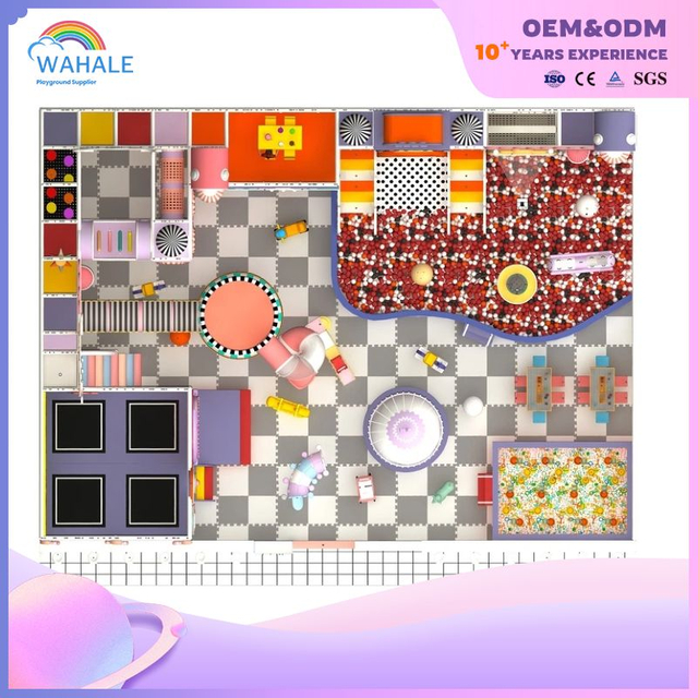 Children's Indoor Princess Castle Custom Playground Children's Purple Theme Amusement Park Equipment