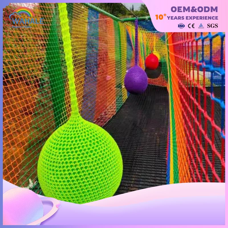 Custom Children's Indoor Playground Hand-woven Mountaineering Net Children's Play Equipment Wholesale