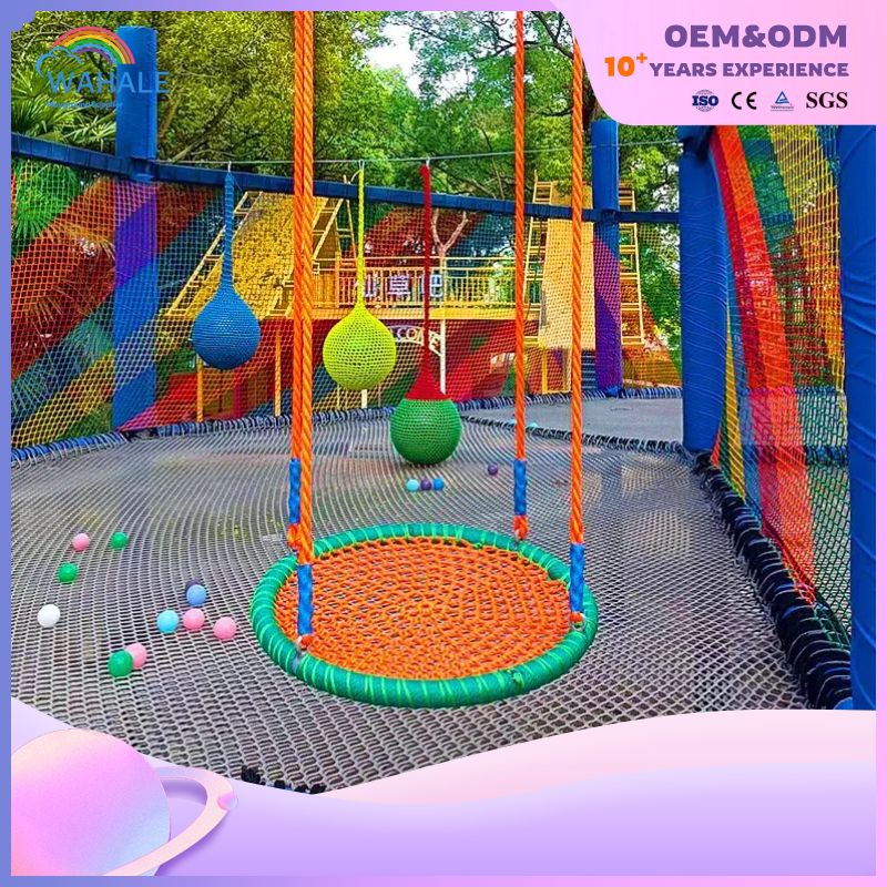 Nursery Play Area Equipment Large-scale Commercial Climbing Rainbow Online Game Park Equipment Wholesale