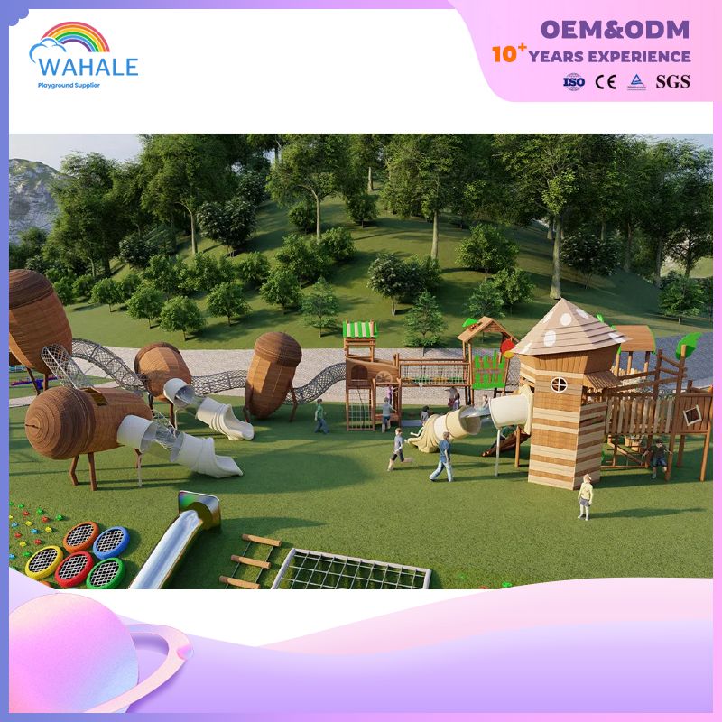 Scenic Acorn Theme Customized Children's Outdoor Unpowered Amusement Park Equipment Suppliers