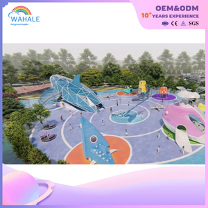 Whale Shape Outdoor Children's Playground Custom Cartoon Shape Unpowered Park Equipment