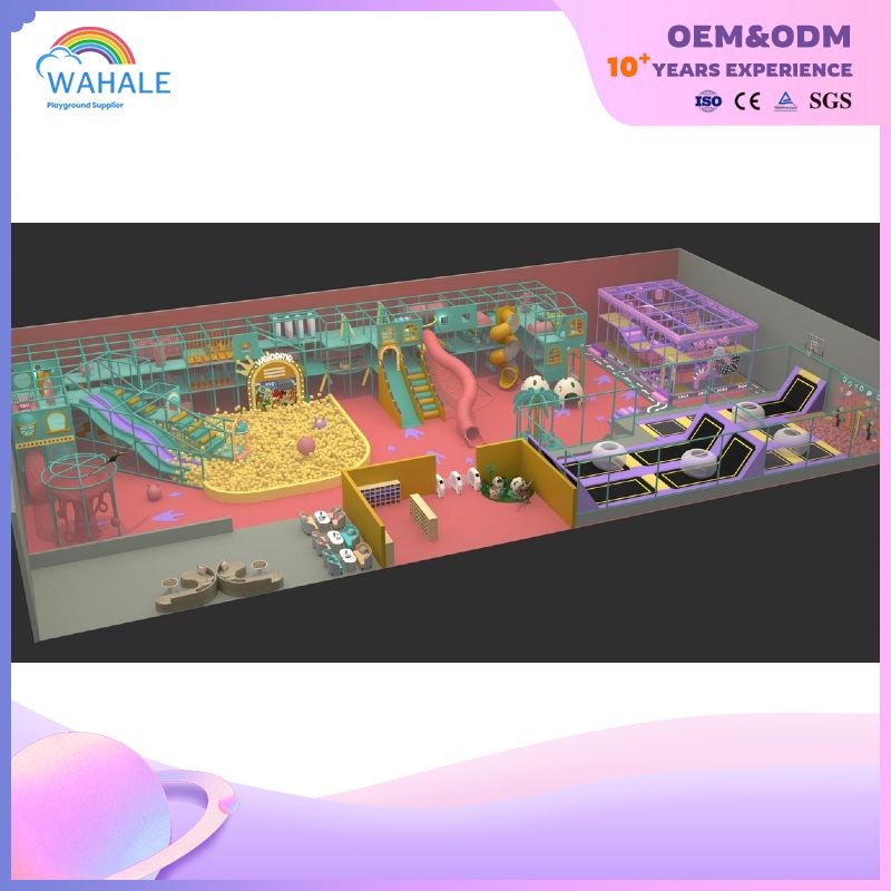 Robot town theme indoor playground customized children's interactive amusement park equipment