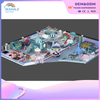 Customizable Deep Blue Universe Themed Children's Indoor Playground Equipment in The Mall