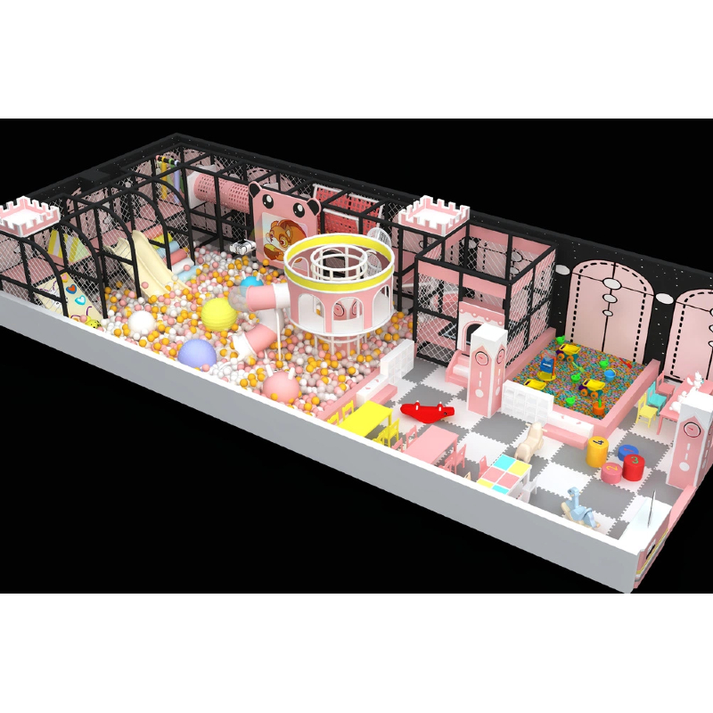 pink castle shape maze