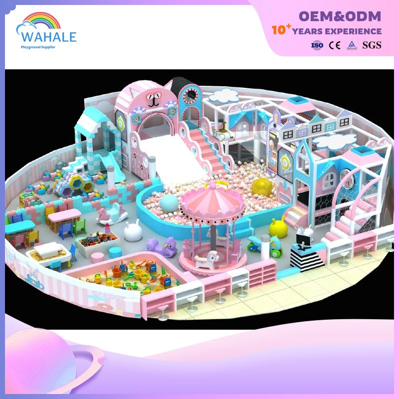 Fantasy Children's Indoor Playground Equipment Small Indoor Slide And Ocean Ball Pool