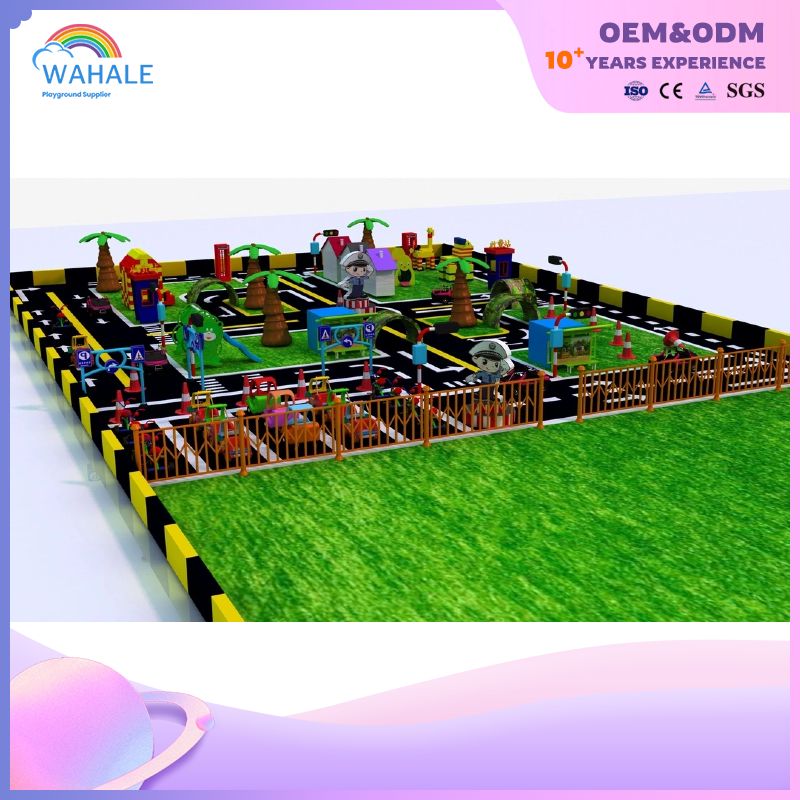Racing Theme Customized Indoor Playground Children's Indoor Soft Game Set Children's Play Area Equipment Wholesale