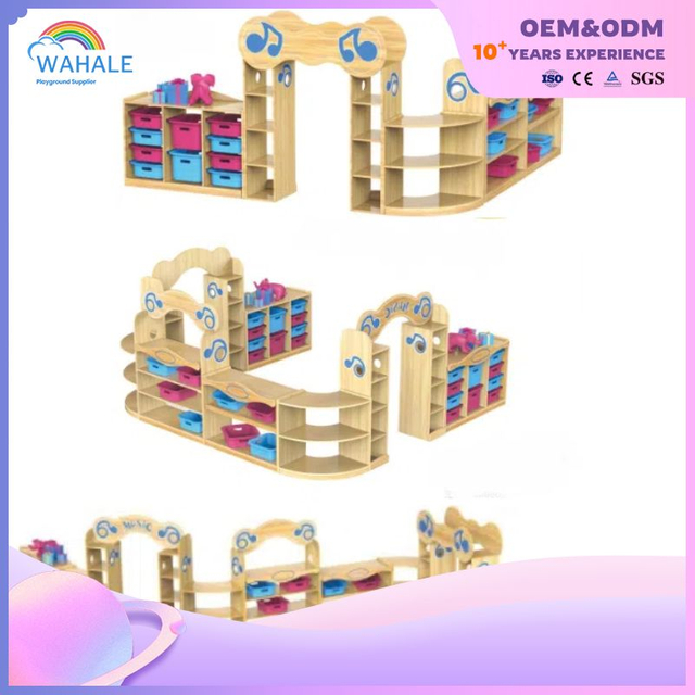 Music Modeling Oak Cabinet Children مرافق الملاهي الداخلية المخصصة