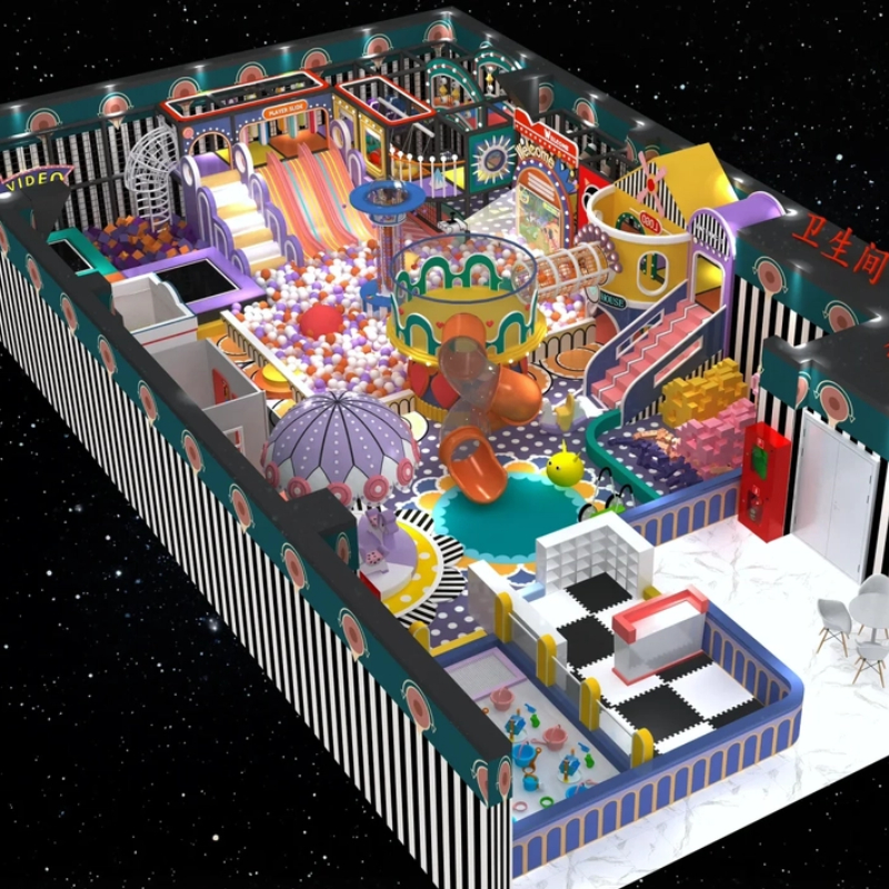 colorful woven mesh tower