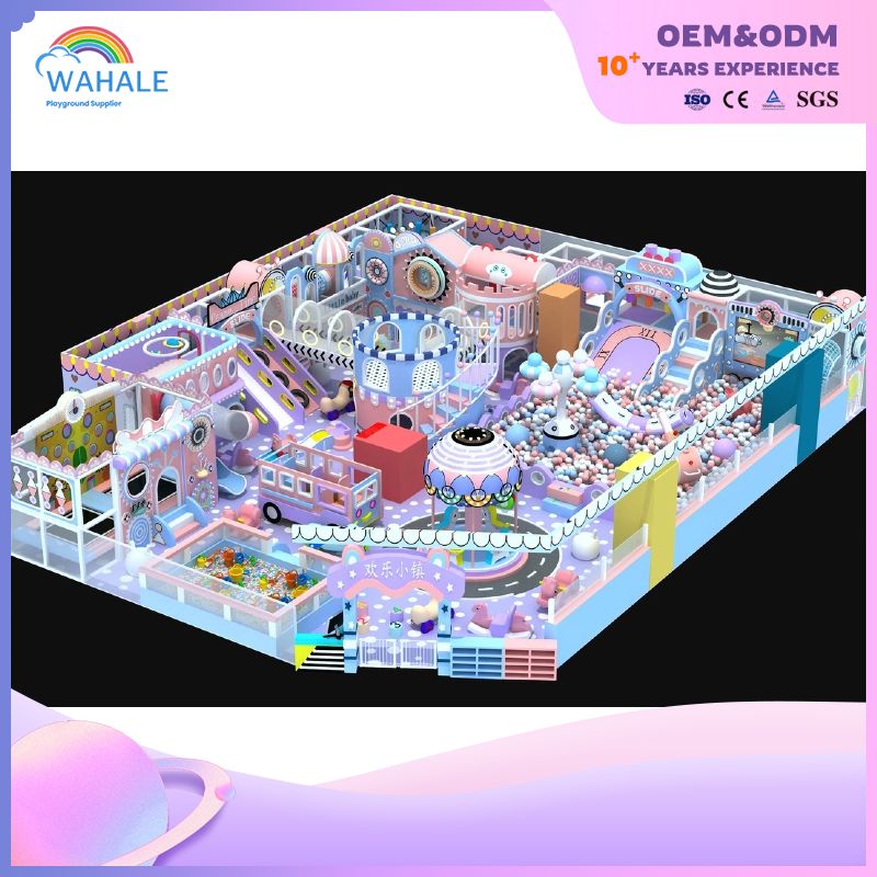 Children's Indoor Happy Town Amusement Park Dream Castle Theme Playground Equipment Wholesale
