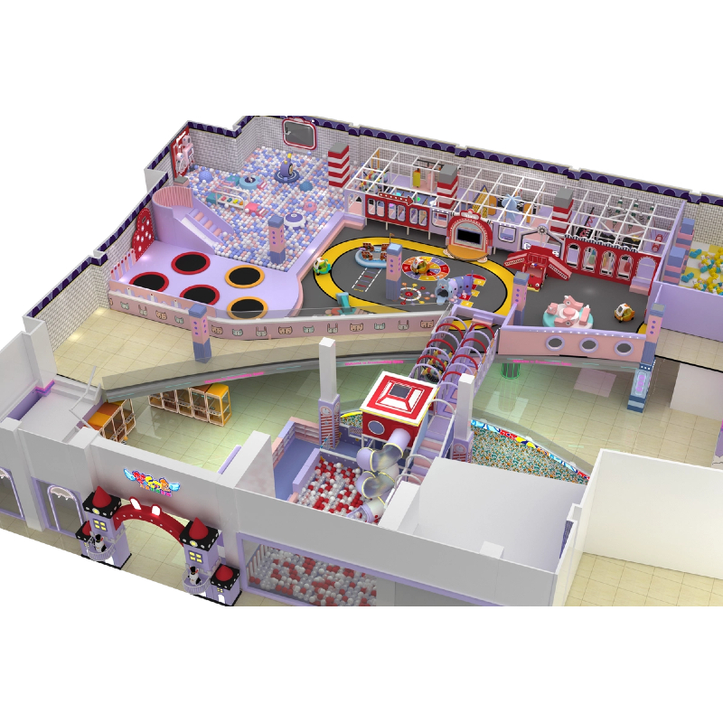 PVE rubber racing track carousel combination