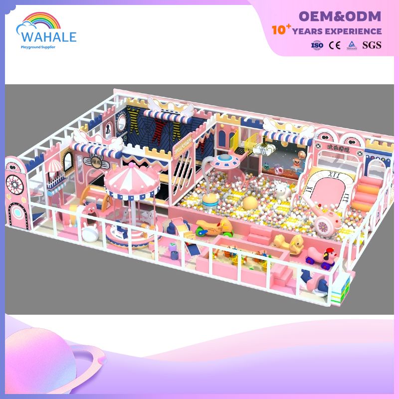 Game Hall Indoor Children's Pink Castle Customized Playground Children's Pink Series Amusement Park Equipment