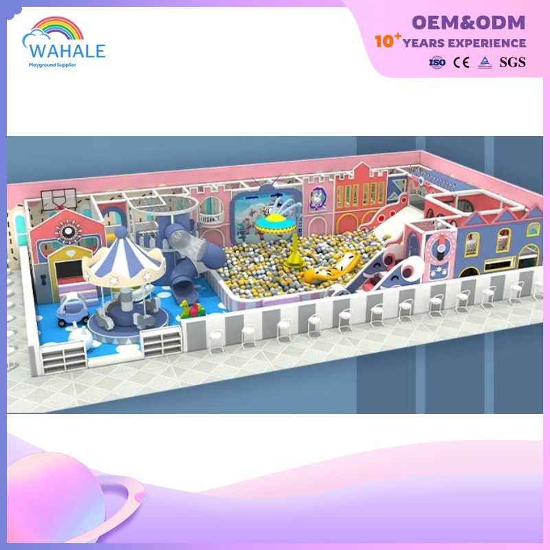 Colorful Castle Theme Custom Cartoon Style Children's Indoor Sports Playground Equipment