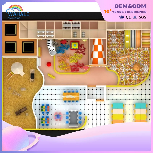 Orange Department Room Castle Park Children's Customized Playground Equipment Wholesale