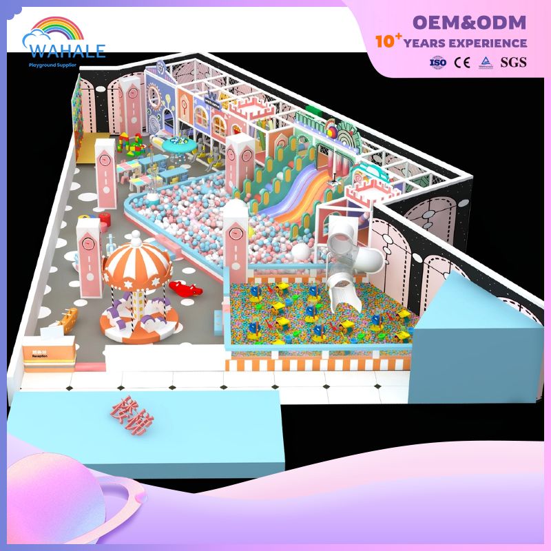 Manufacturer Indoor Playground Equipment City Theme Naughty Castle Plastic Indoor Playground