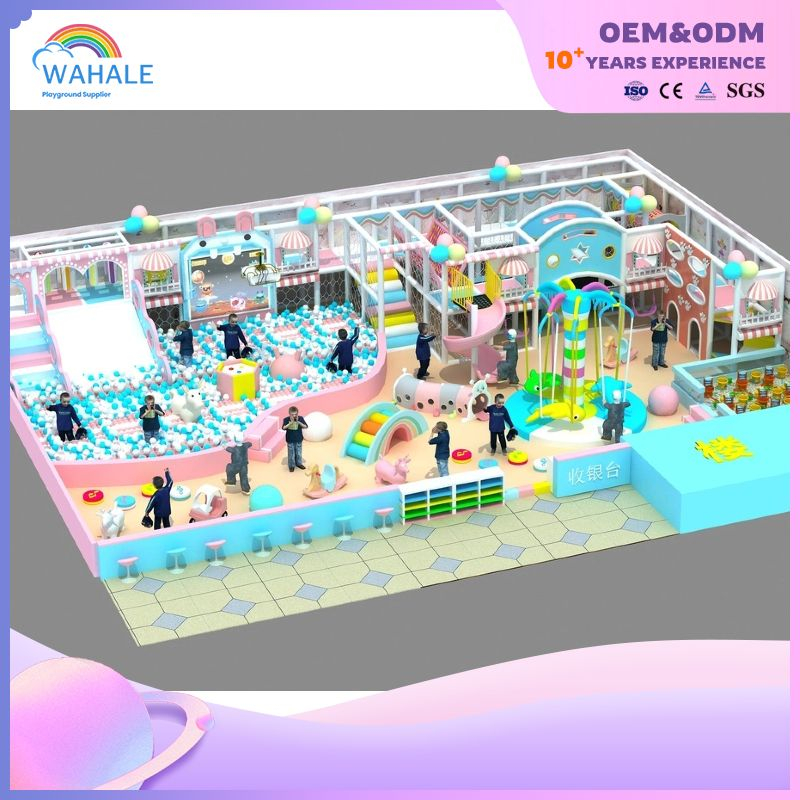 New Large Macaron Candy Theme Customized Children's Dream Park Children's Play Equipment