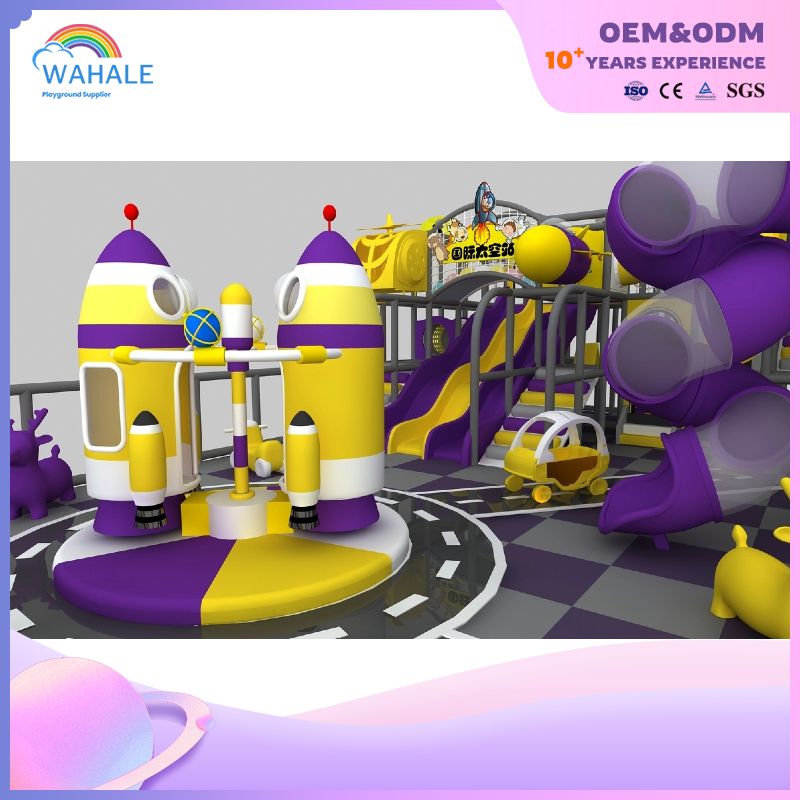600 flat multi-layer electric rocket spider tower shape children's playground