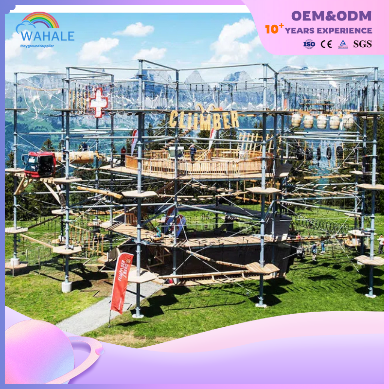 Scenic Area Outdoor Wooden Physical Training Children Warriors Expansion Park Equipment Wholesale
