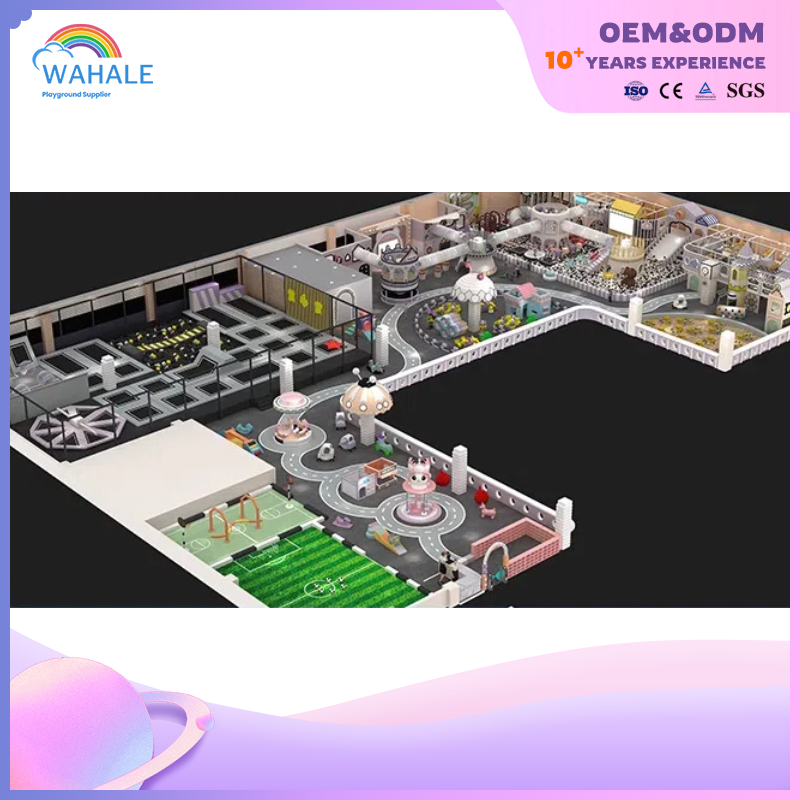 Mall Interior Luxury Castle Theme Soft Decoration Playground Children's Trampoline Parkour Park Facilities