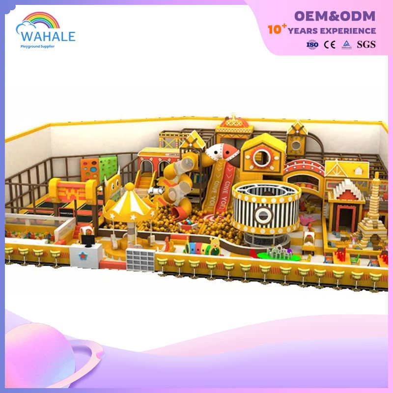 Yellow Custom Children's Indoor Cartoon Fun Playground Soft Installation Children's Playground Facilities