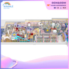 Mall Interior Custom Purple Castle Theme Children's Playground Soft Decoration Amusement Facilities for Sale