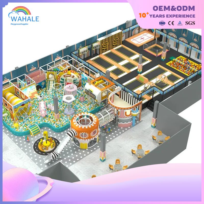 Mall Indoor Soft Fantasy Playground Custom Children's Parkour Trampoline Park Equipment Wholesale
