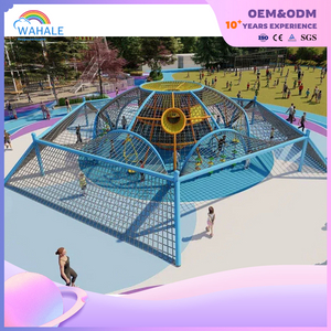 Park Outdoor Children's Paper Climbing Rope Net Climbing Frame Custom Children's Hexagonal Climbing Net To Expand The Park